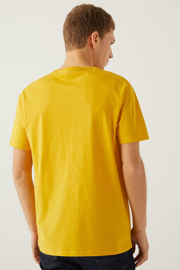 Springfield Camiseta básica logo dorado