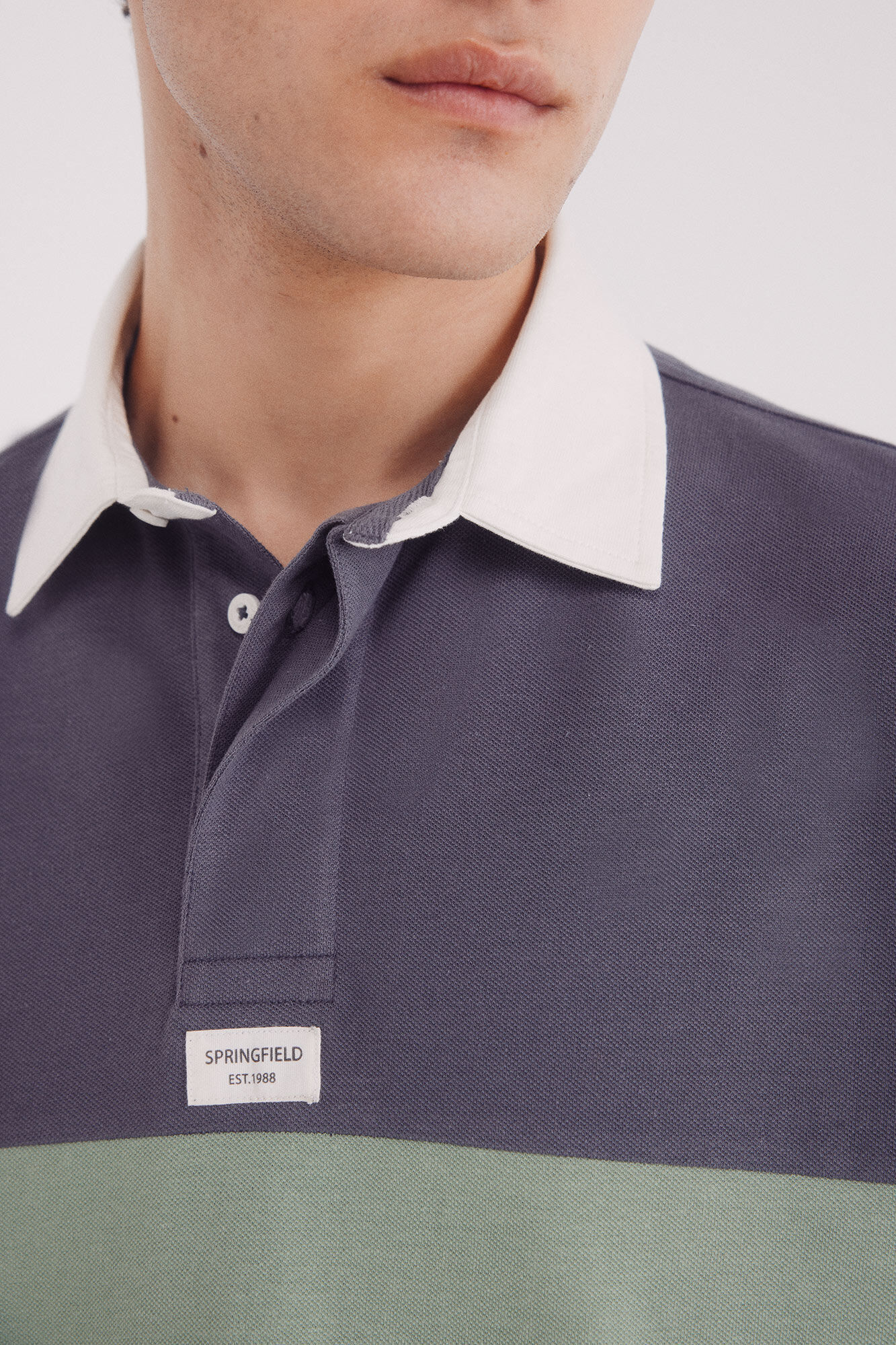 Springfield Polo piqu&eacute; rugby boxy fit