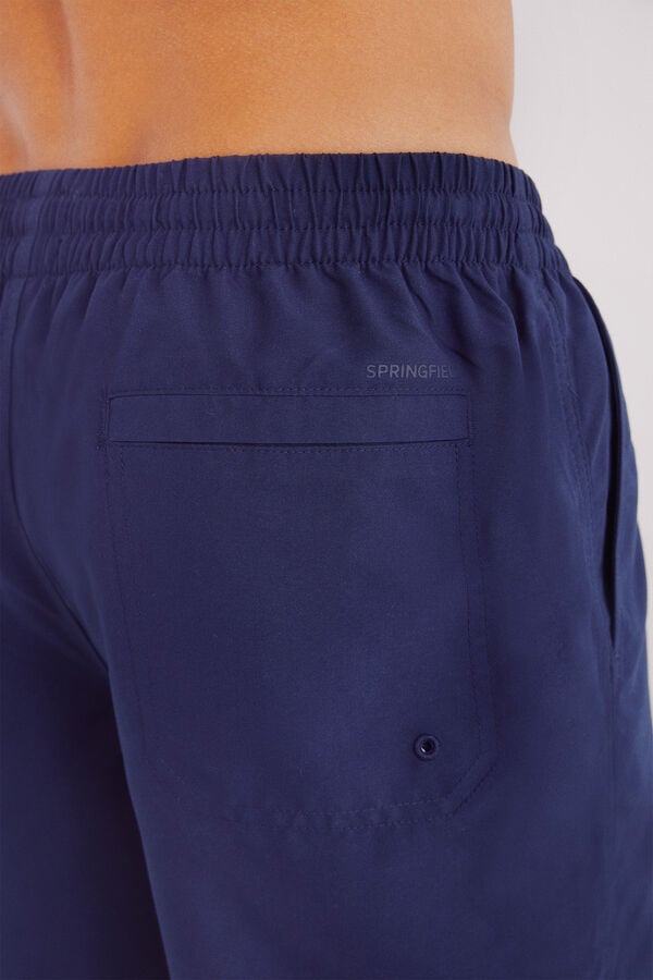 Springfield Mai&ocirc; liso com logo Springfield azul