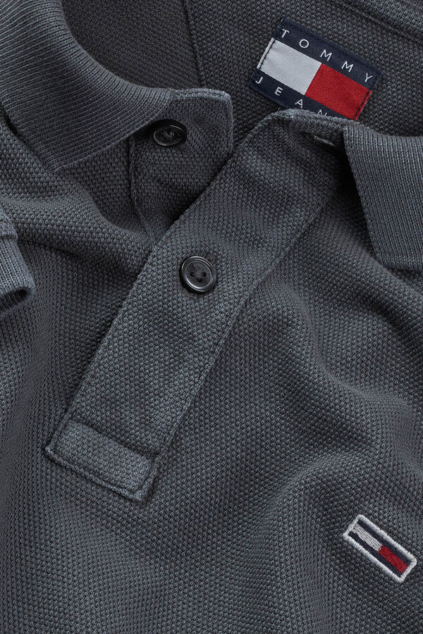 Tommy Jeans P&oacute;lo masculino com  cinzento