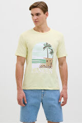 JJ REBEL Camiseta regular fit amarillo