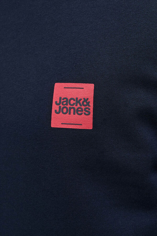 Jack & Jones Sweatshirt com logo contrastante azul