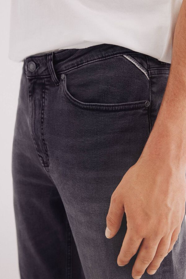 Springfield Cal&ccedil;a jeans slim cinza escuro cinzento