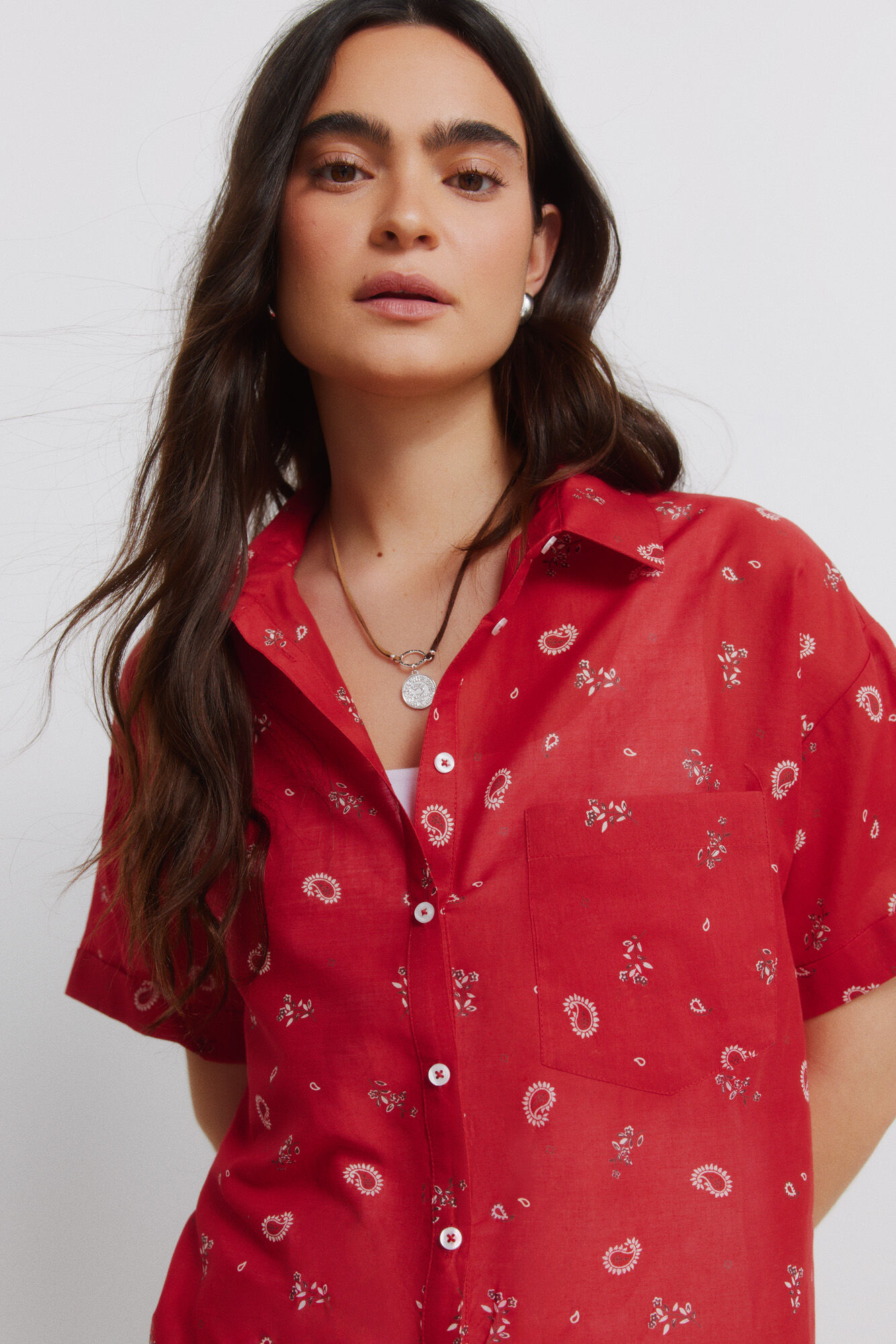 Springfield Camisa oversize estampada