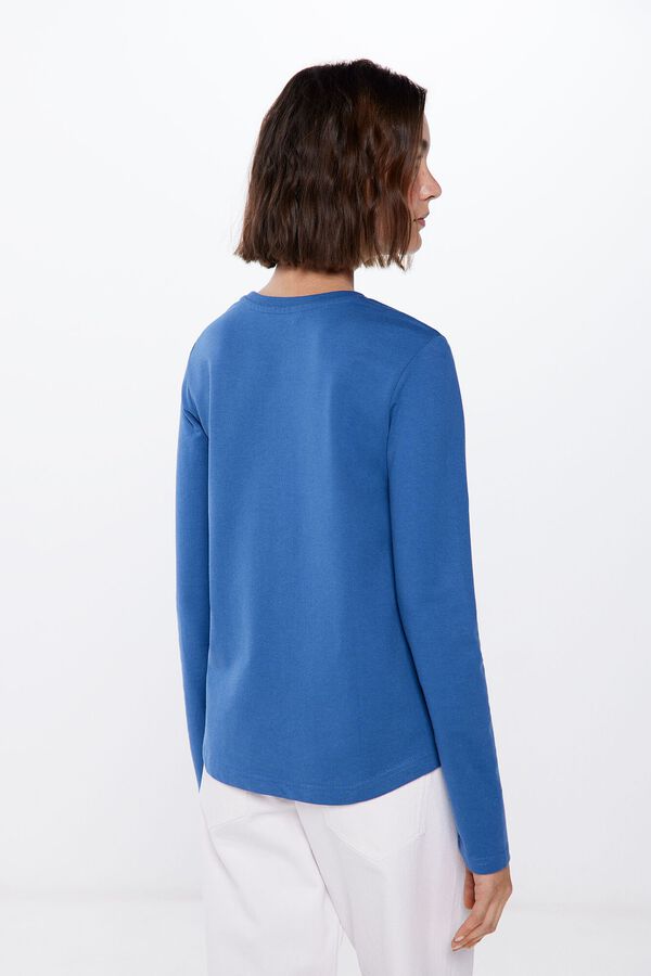 Springfield Sweatshirt &Eacute;tnica Bimat&eacute;ria azul