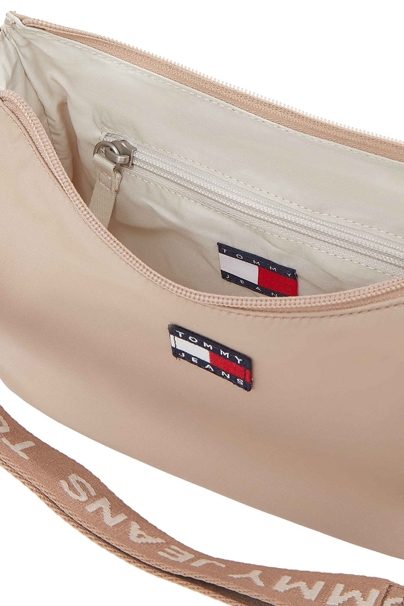 Tommy Jeans Bolsa baguete bege Tommy Jeans