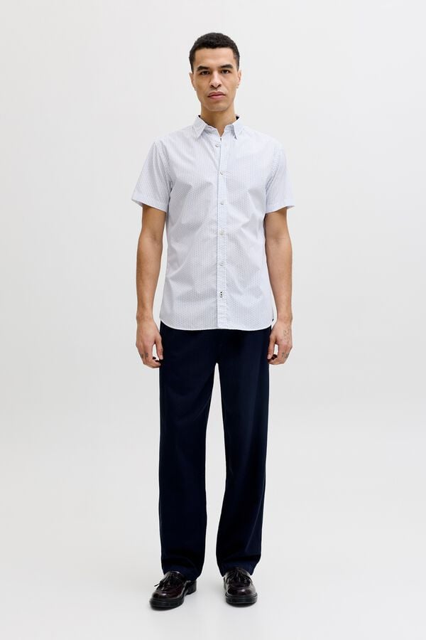 Jack & Jones Camisa slim fit estampada branco