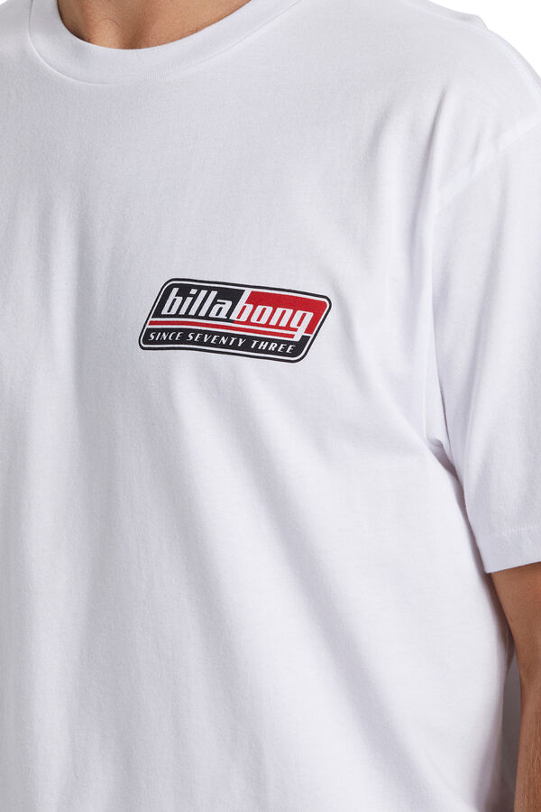 Billabong Camiseta masculina de manga curta branco