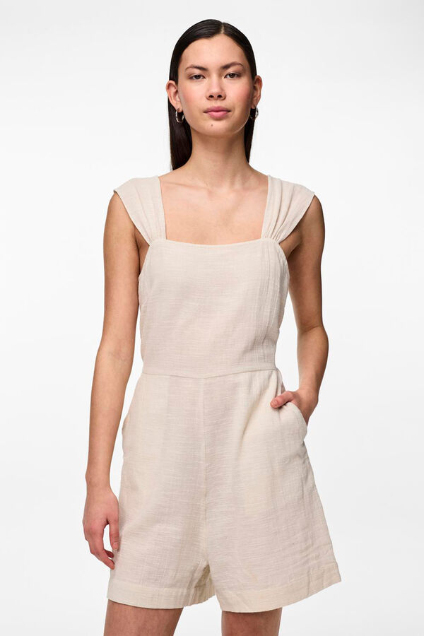 Pieces Macac&atilde;o curto para mulher 100% algod&atilde;o estampado