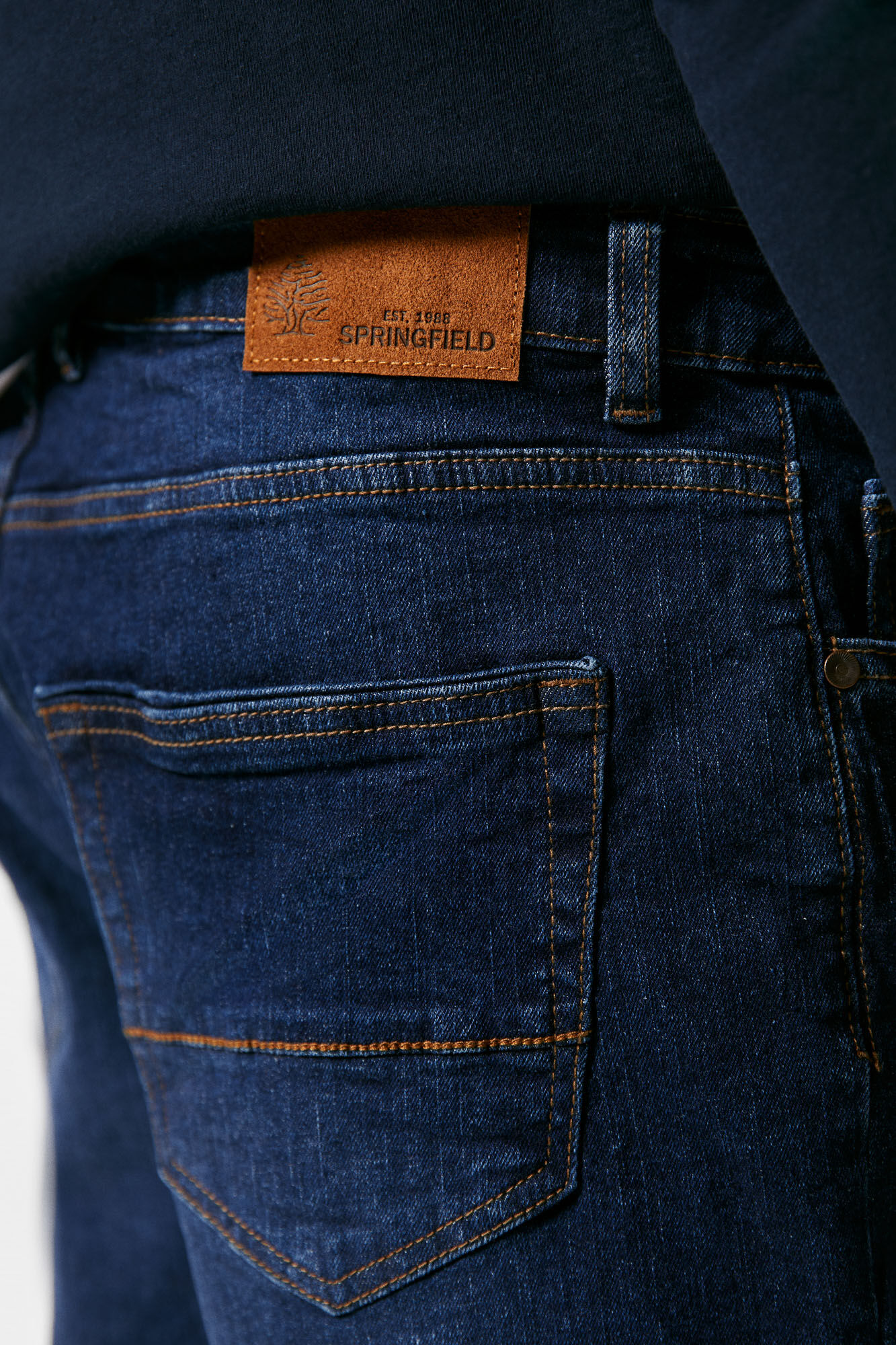 Springfield Bermudas denim regulares lavagem escura