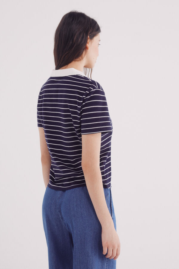 Springfield Polo cuello contraste azul