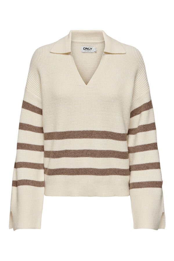 Only Jersey camisero blanco