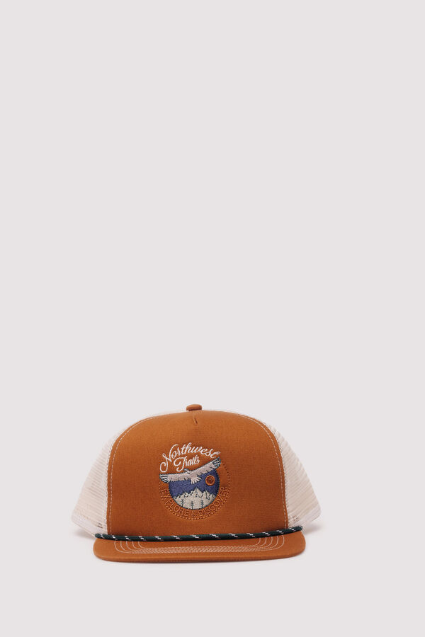 Springfield Gorra visor plano bordado naranja