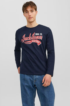 Springfield Camiseta manga larga algodón orgánico navy
