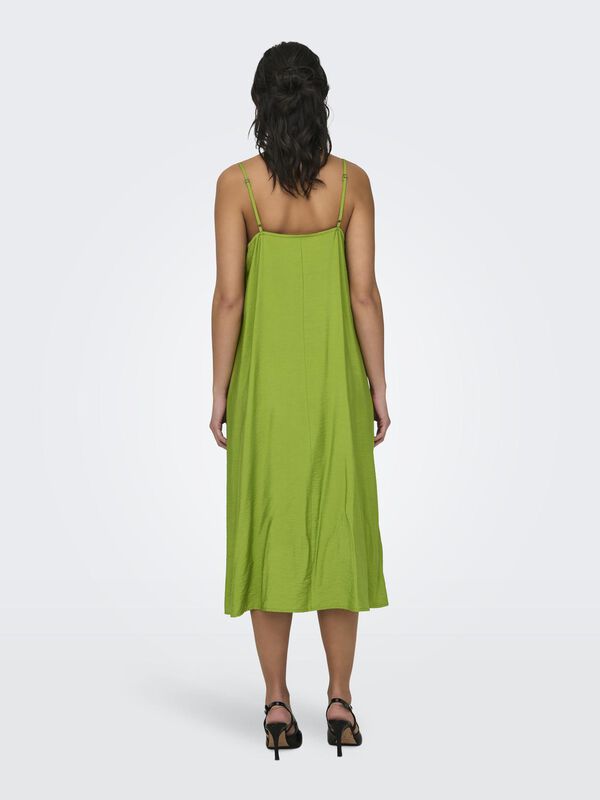 JDY Vestido de al&ccedil;as midi verde