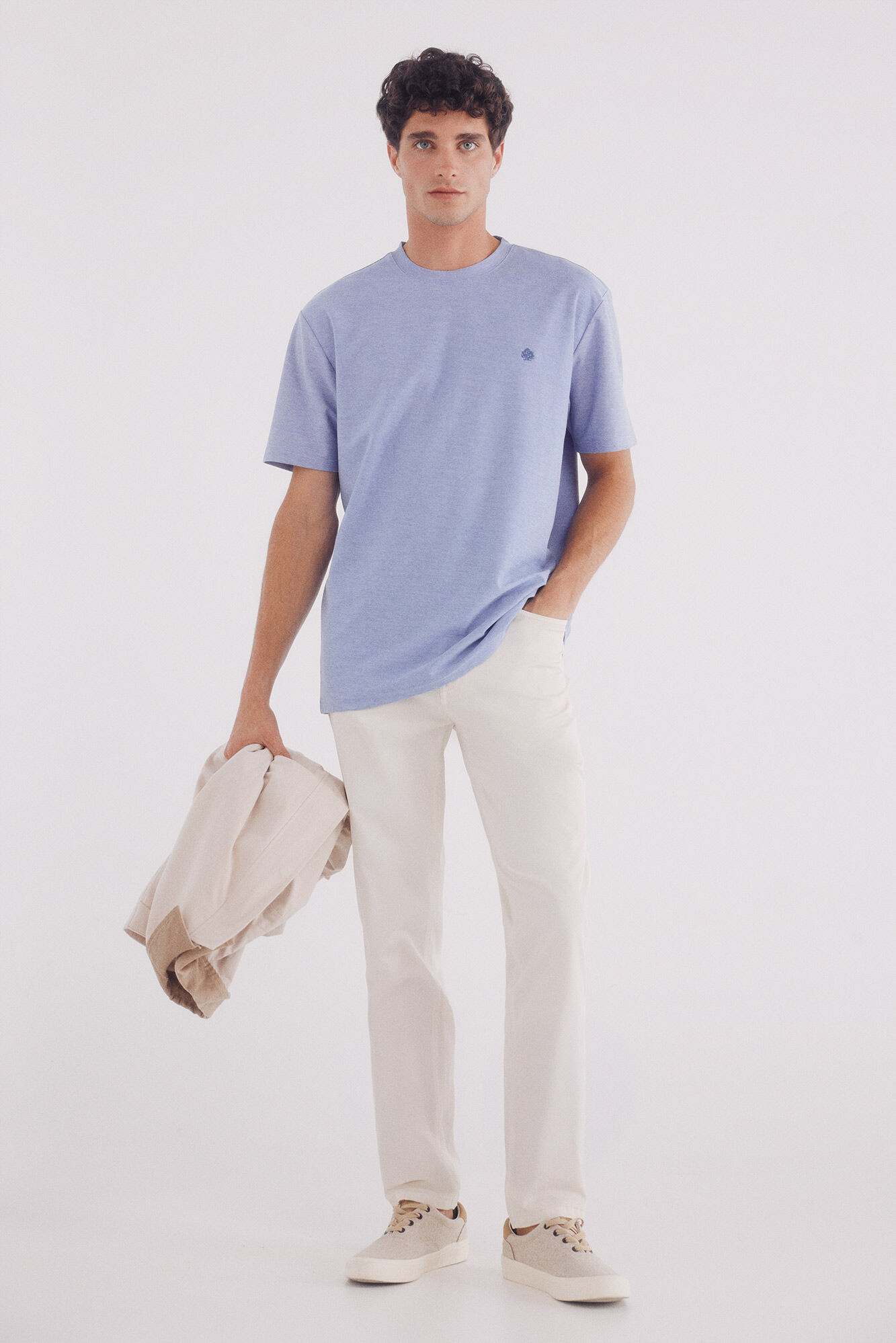 Springfield Pantal&oacute;n 5 bolsillos ligero lavado slim fit