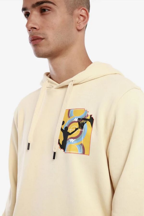 Kappa Valter Sweatshirt com capuz bege