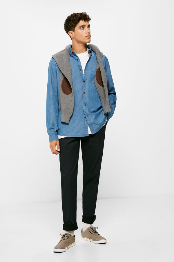 Springfield Chino micro estampado negro