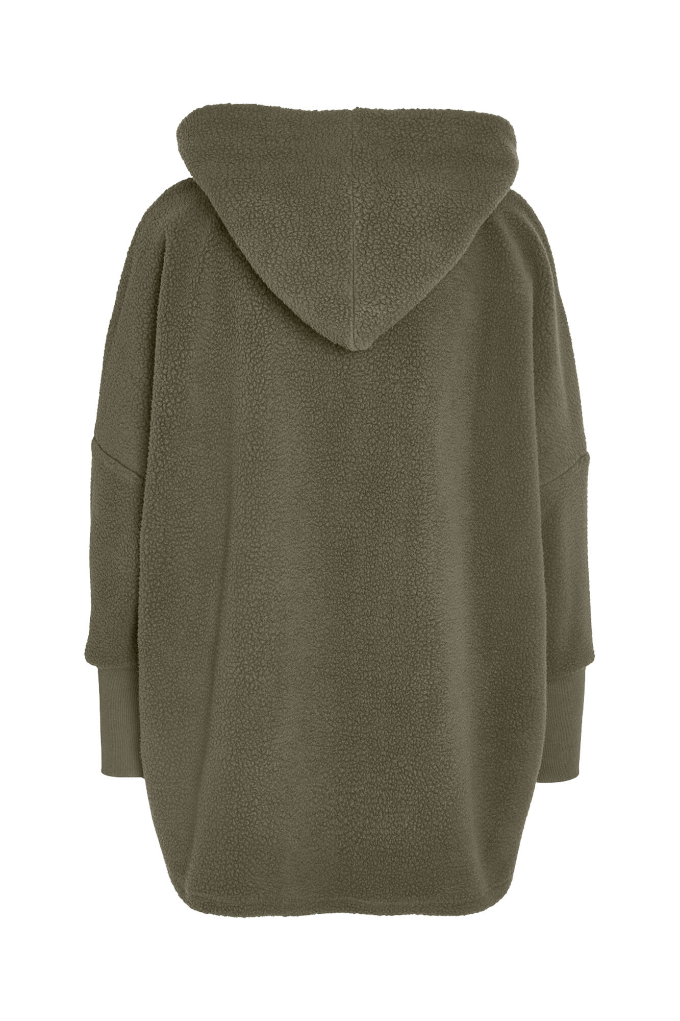 Noisy May Abrigo Teddy con capucha, pu&ntilde;o y cierre abotonado