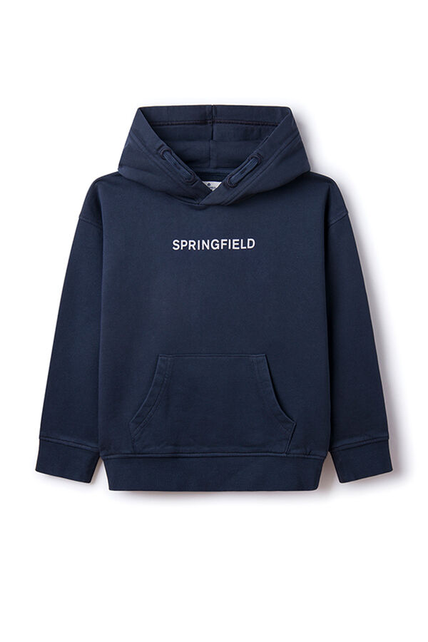Springfield Kids Sweatshirt capuz logo menino azul