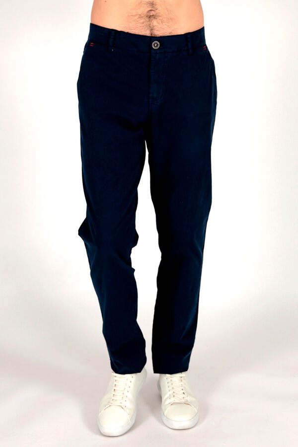 Brave Soul Cal&ccedil;as chino com 5 bolsos azul