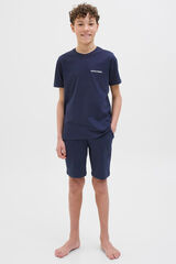 Jack & Jones Junior Conjunto de pijama em malha azul