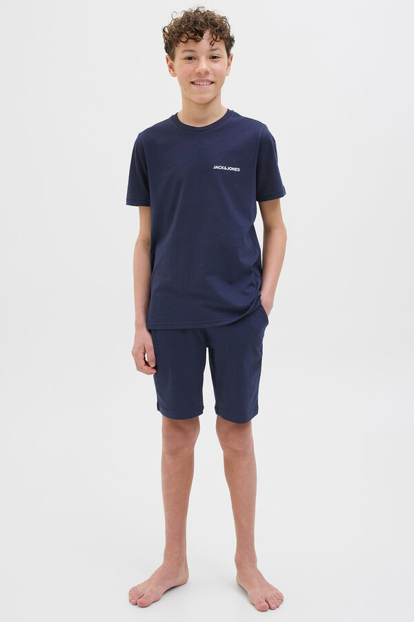 Jack & Jones Junior Conjunto de pijama em malha azul