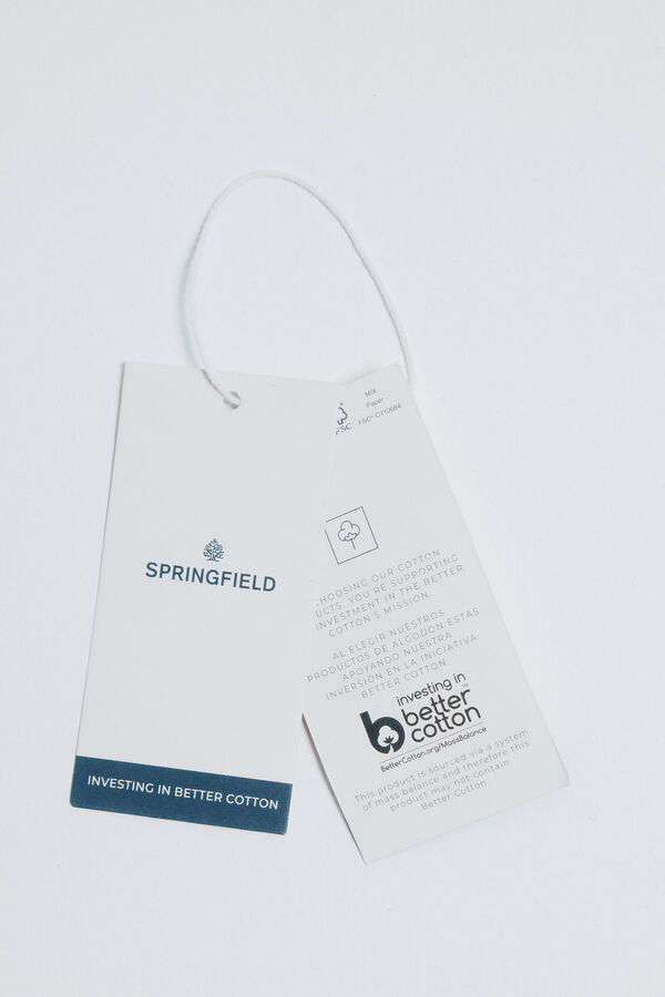 Springfield Camiseta riscas de marinheiro vermelho