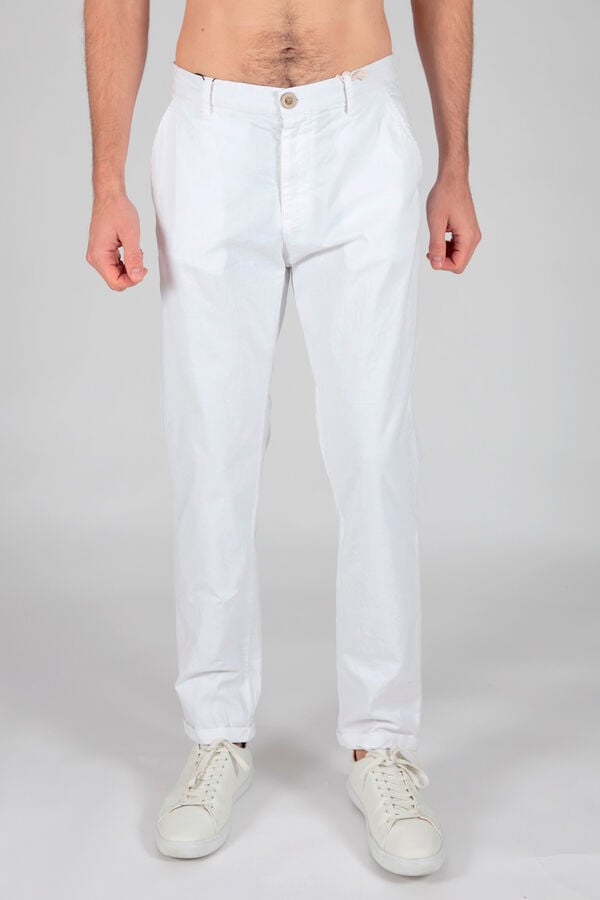 Brave Soul Pantal&oacute;n chino con 3 bolsillos blanco