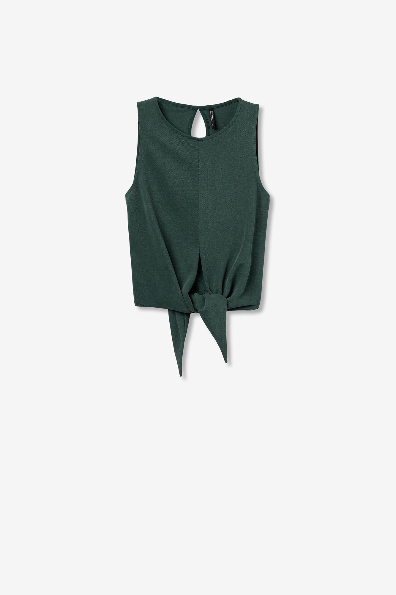 Tiffosi Top de malha canelada com n&oacute;