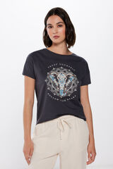 Springfield Camiseta Gr&aacute;fica &Eacute;tnica amarillo