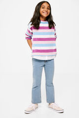 Springfield Camisola chenille riscas multicolor menina  lilás