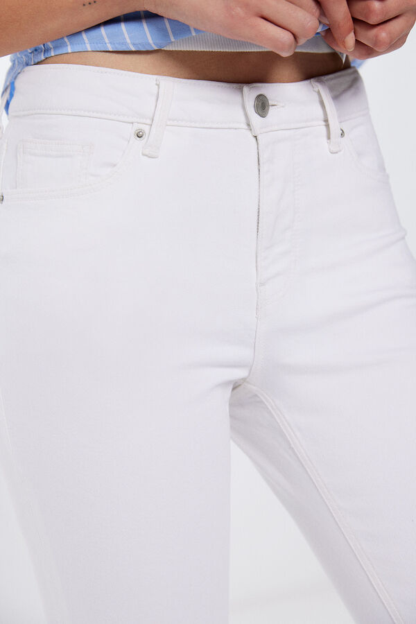 Springfield Jeans color slim cropped estampado