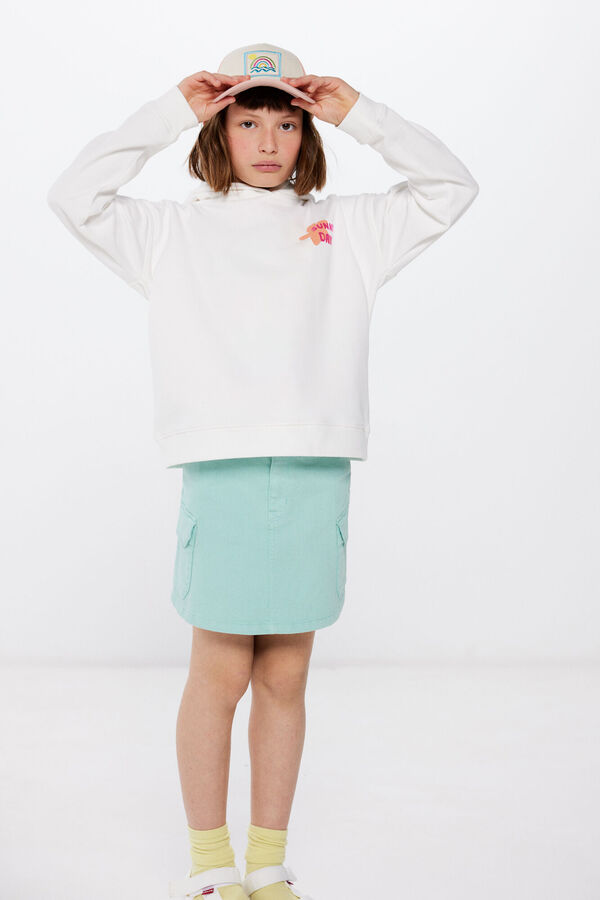 Springfield Kids Sweatshirt mosaico menina bege