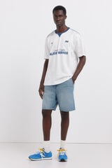 Springfield Bermuda chino vaquera straight fit azul
