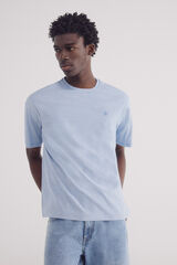 Springfield Camisola microrriscas azul