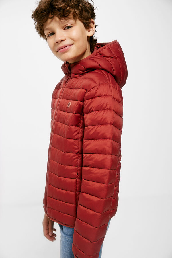 Springfield Chaqueta acolchada niño estampado rojo