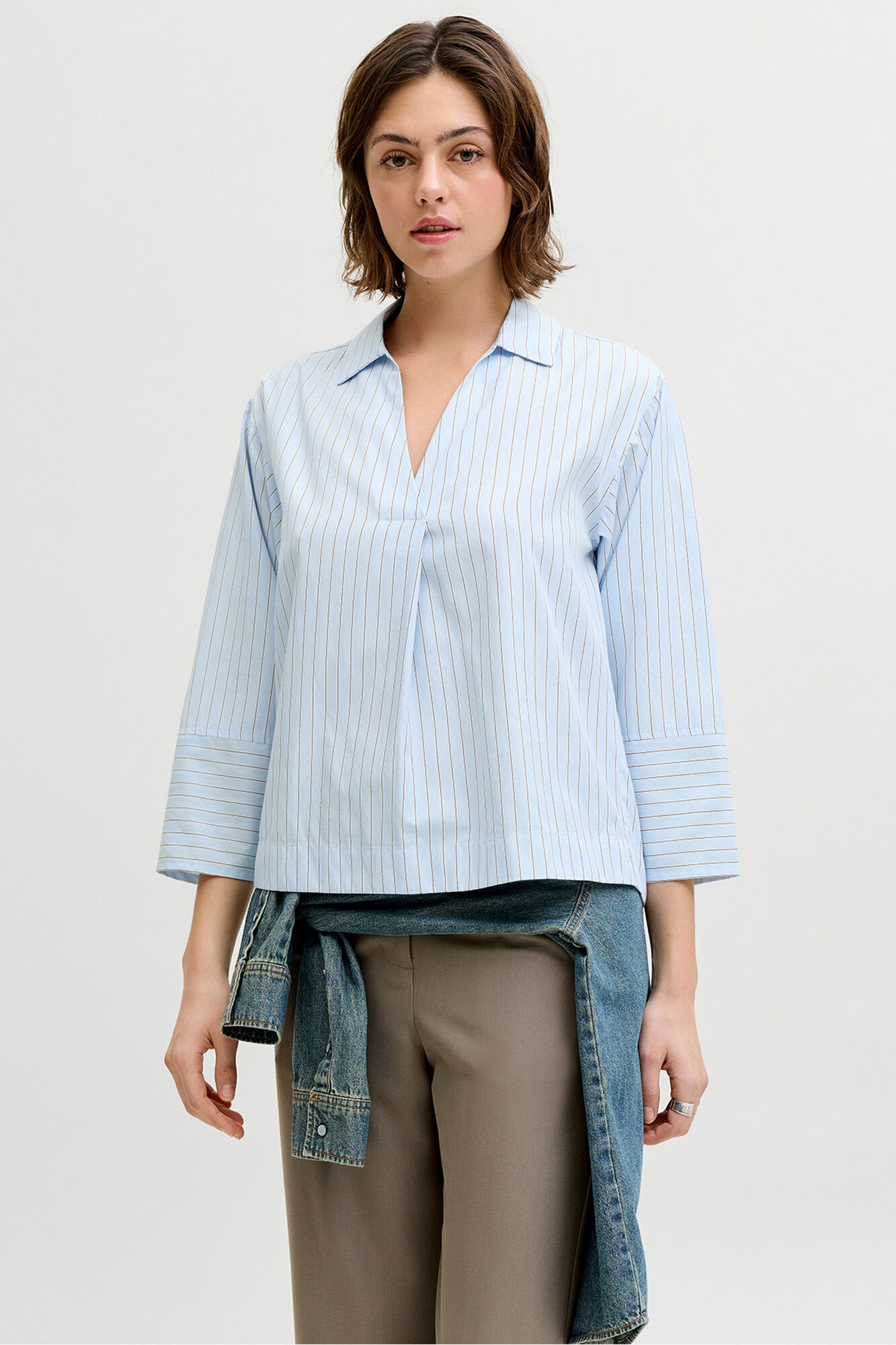 Jack & Jones Blusa em popelina de manga comprida