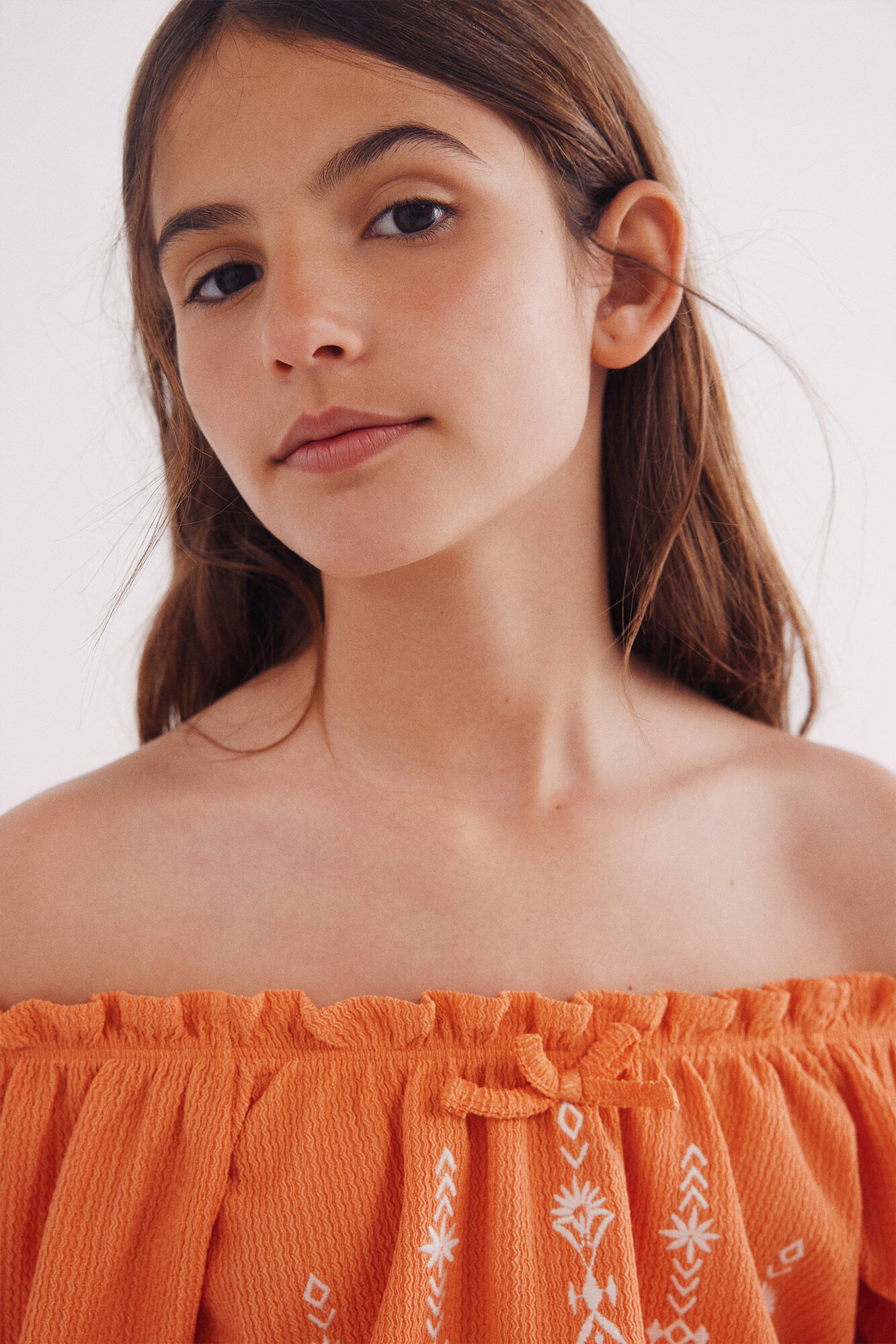 Springfield Kids Blusa franzida para meninas