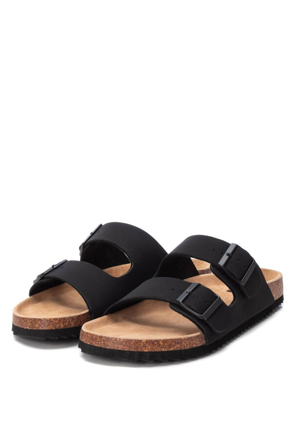 XTI Sand&aacute;lia masculina preto