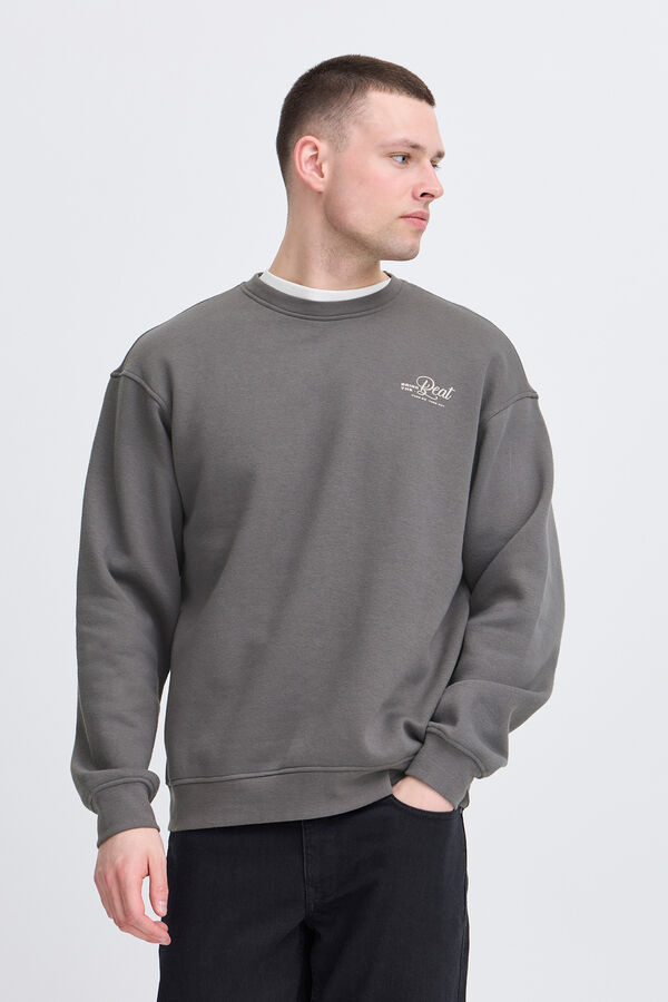 Blend Sweatshirt gola redonda cinzento