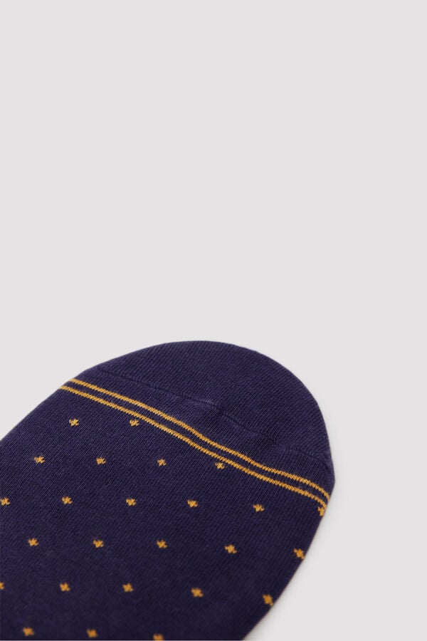 Springfield Meia de bolinhas invisiveis azul