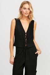 Jack & Jones Colete com la&ccedil;os preto