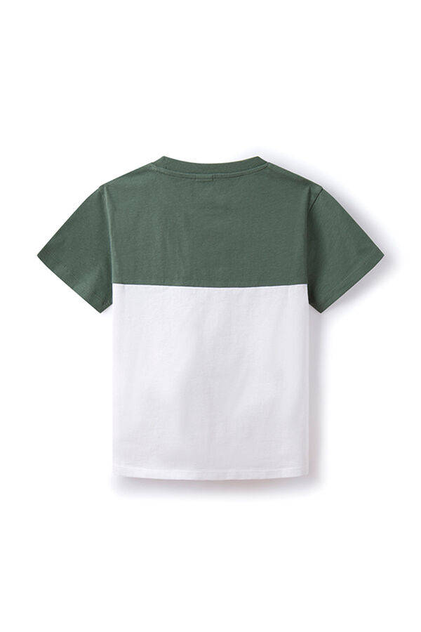 Springfield Kids T-shirt color block bolso menino verde