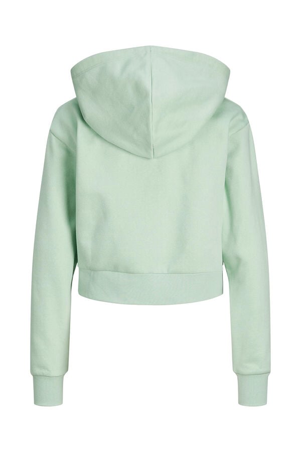 Jack & Jones Sweatshirt crop com capuz verde