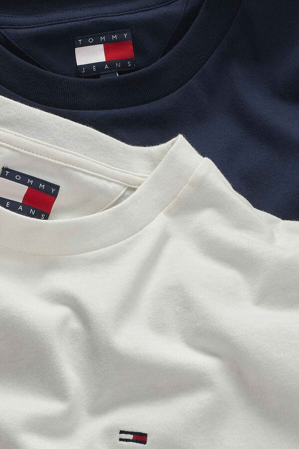 Tommy Jeans Pacote de camisetas slim fit bege