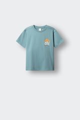 Springfield Kids T-shirt de manga curta "Surf la vie" para menino azul