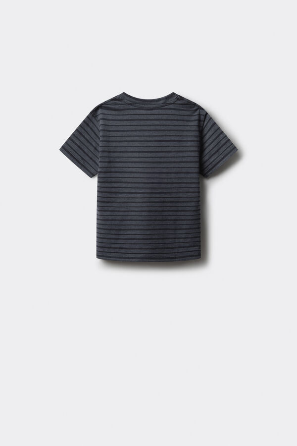 Springfield Kids Camiseta ni&ntilde;o estampado rayas azul