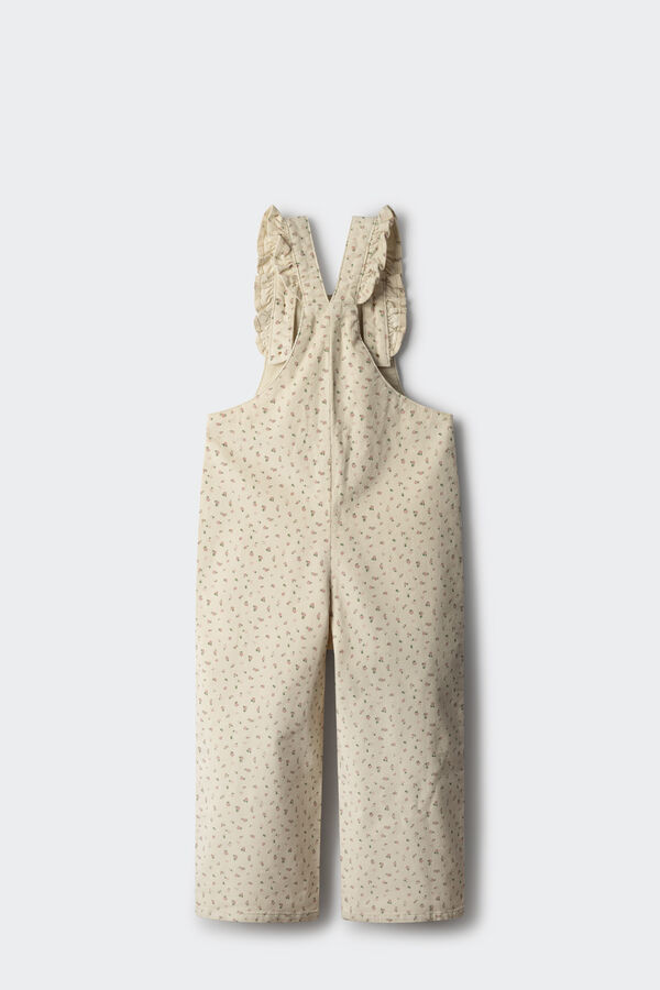 Springfield Kids Macac&atilde;o de microveludo estampado de menina azul