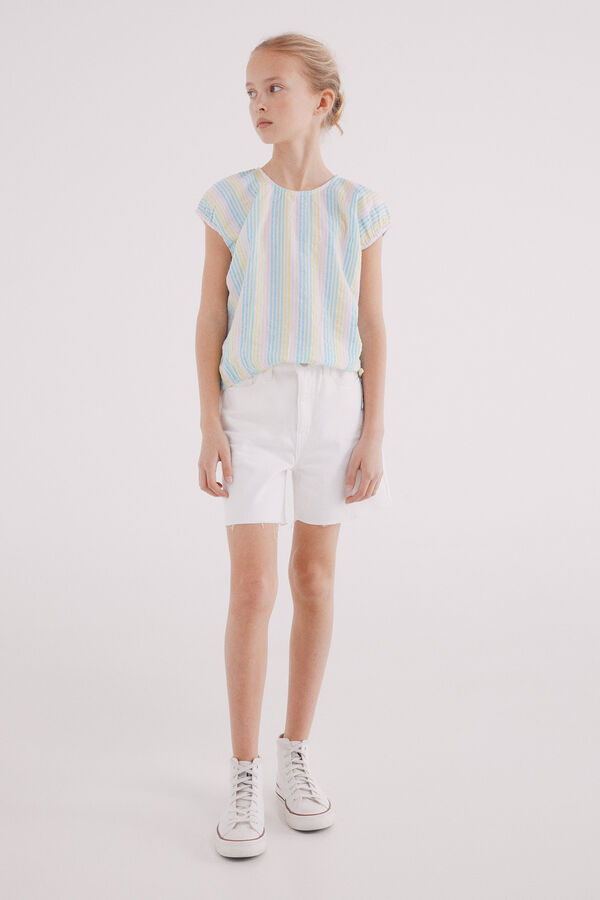 Springfield Kids Blusa raya multicolor niña amarillo